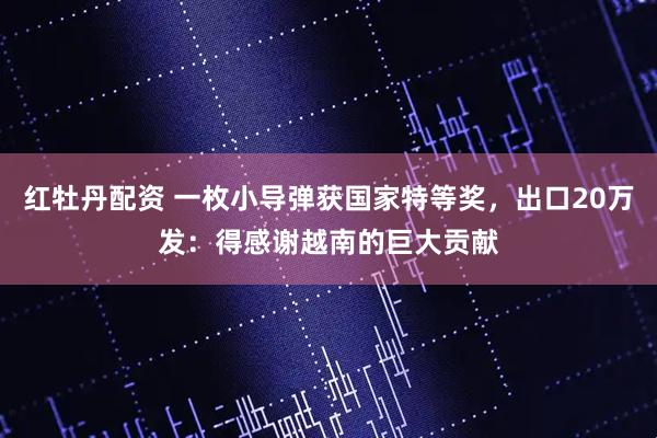 红牡丹配资 一枚小导弹获国家特等奖，出口20万发：得感谢越南的巨大贡献