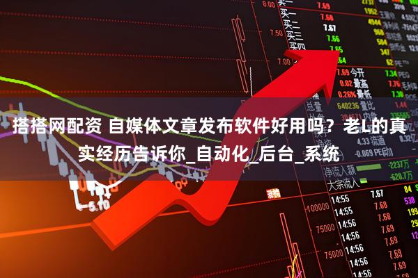 搭搭网配资 自媒体文章发布软件好用吗？老L的真实经历告诉你_自动化_后台_系统