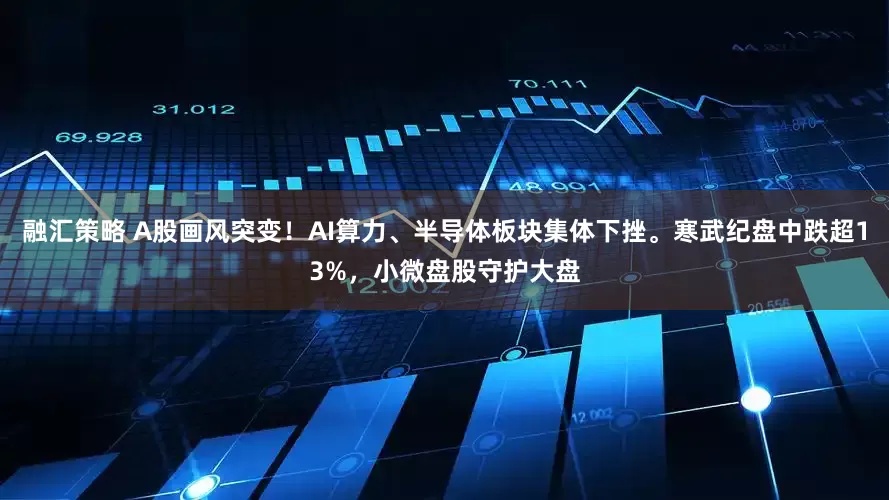 融汇策略 A股画风突变！AI算力、半导体板块集体下挫。寒武纪盘中跌超13%，小微盘股守护大盘